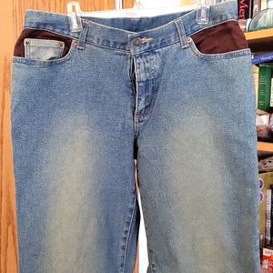 Style & company Jeans with Faux Suede